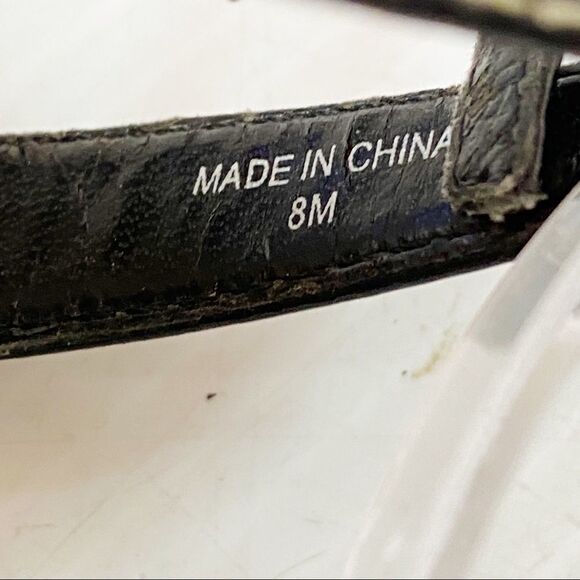 Anne Taylor Loft  Black Patent Leather Espadrille Sandals 8M - Picture 8 of 10